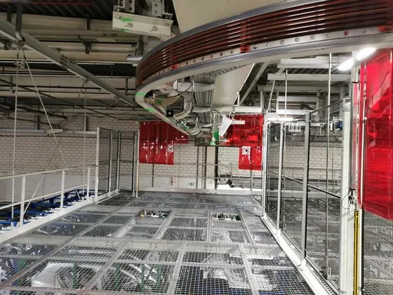 EHB-Kurve mit induktiver Energieübertragung